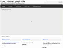 Tablet Screenshot of koreatownladirectory.com